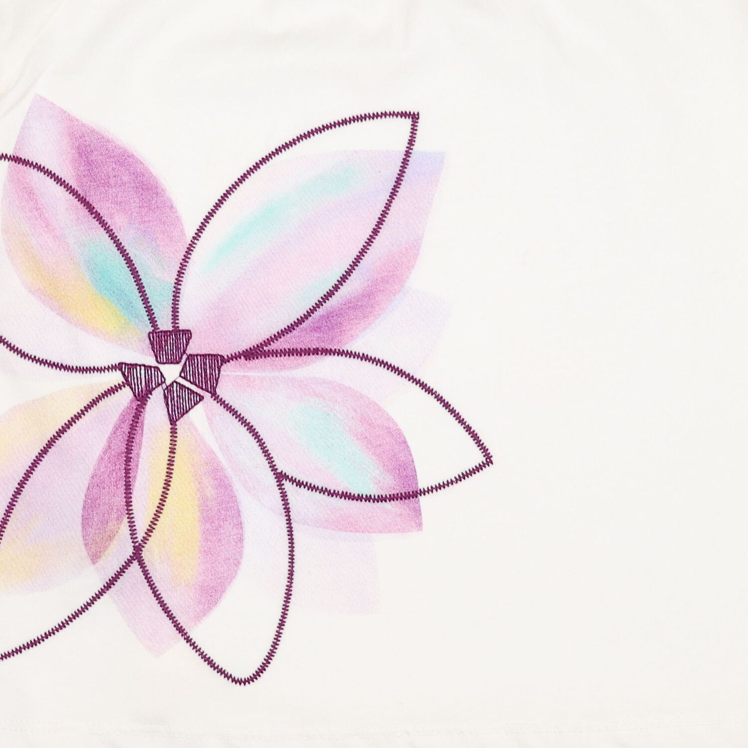 Girls White & Lilac Leggings Set, 1, hi-res