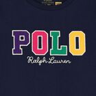 Girls Navy Blue Logo T-Shirt, 1, hi-res