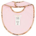 Baby Girls Pink & Beige Geo Map Babygrow Gift Set, 3, hi-res