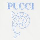 تيشيرت بنات مزين بالشعار باللون العاجي, 1, hi-res