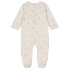 Baby Boys Beige Elephant Babygrow Set, 2, hi-res