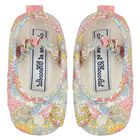 Baby Girls Blue, Yellow & Pink Liberty Pre Walker Shoes, 1, hi-res