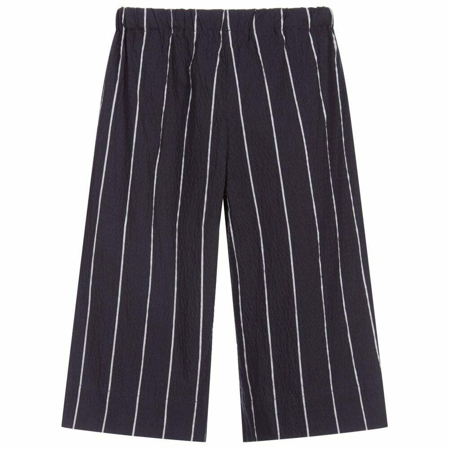 Girls Navy Striped Trousers, 1, hi-res image number null