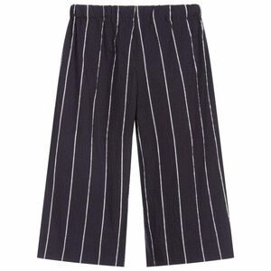 Girls Navy Striped Trousers