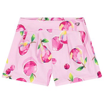 Girls Pink Fruits Shorts
