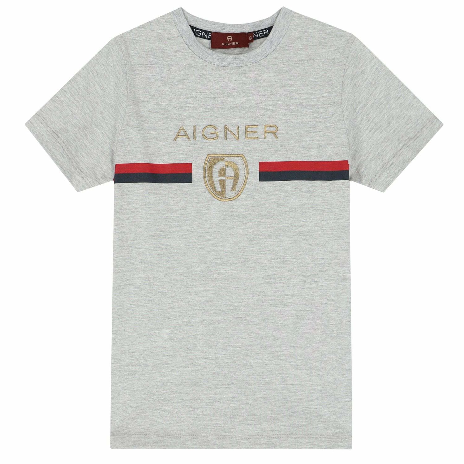 Boys Grey Logo T-shirt, 1, hi-res image number null