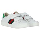White Ace Leather Trainers, 1, hi-res