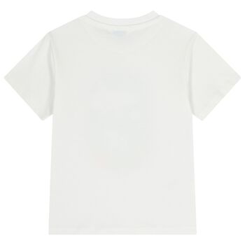 Boys White Underwater Window T-Shirt