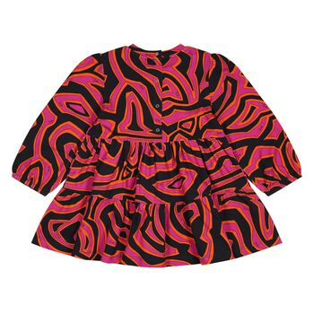 Younger Girls Purple & Black Labirinto Dress