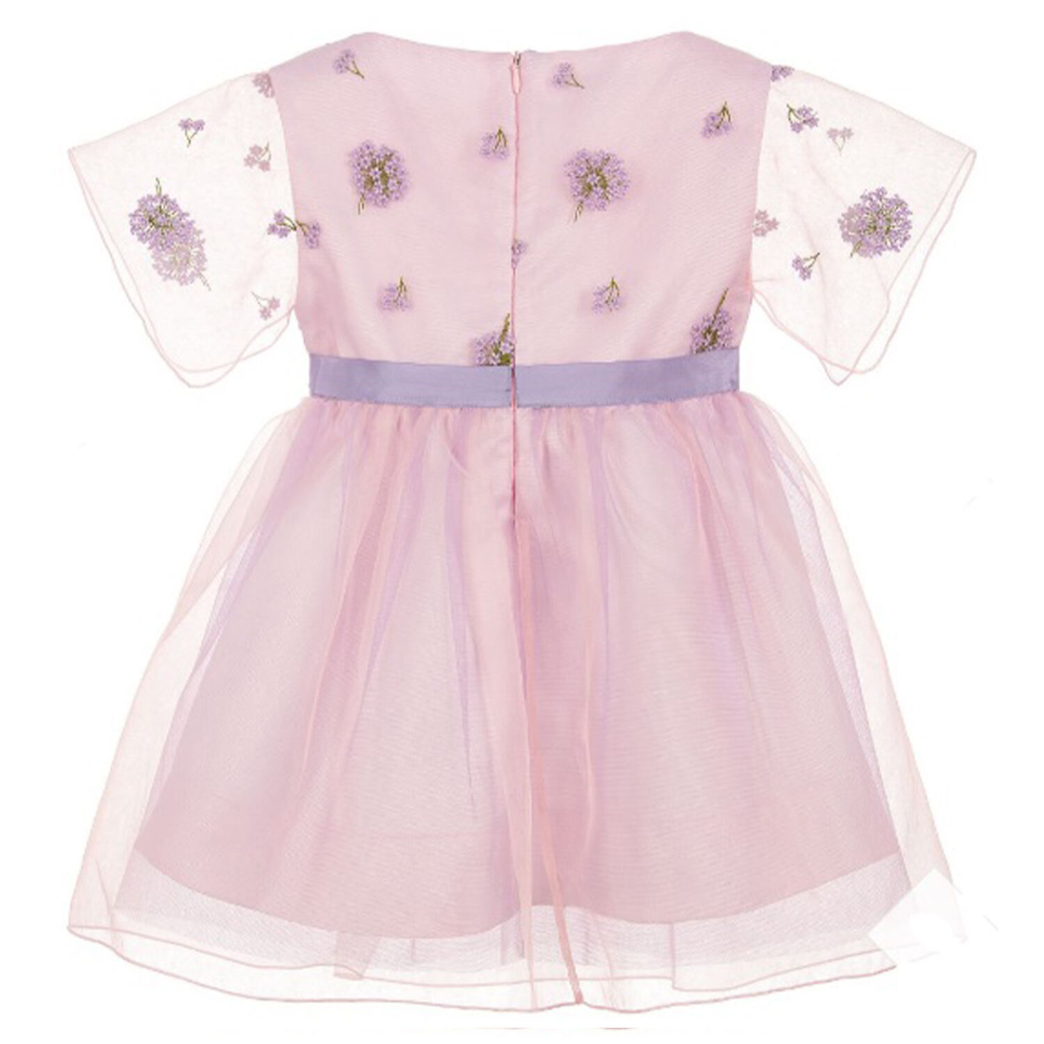 Girls Lilac Tulle Dress, 1, hi-res image number null