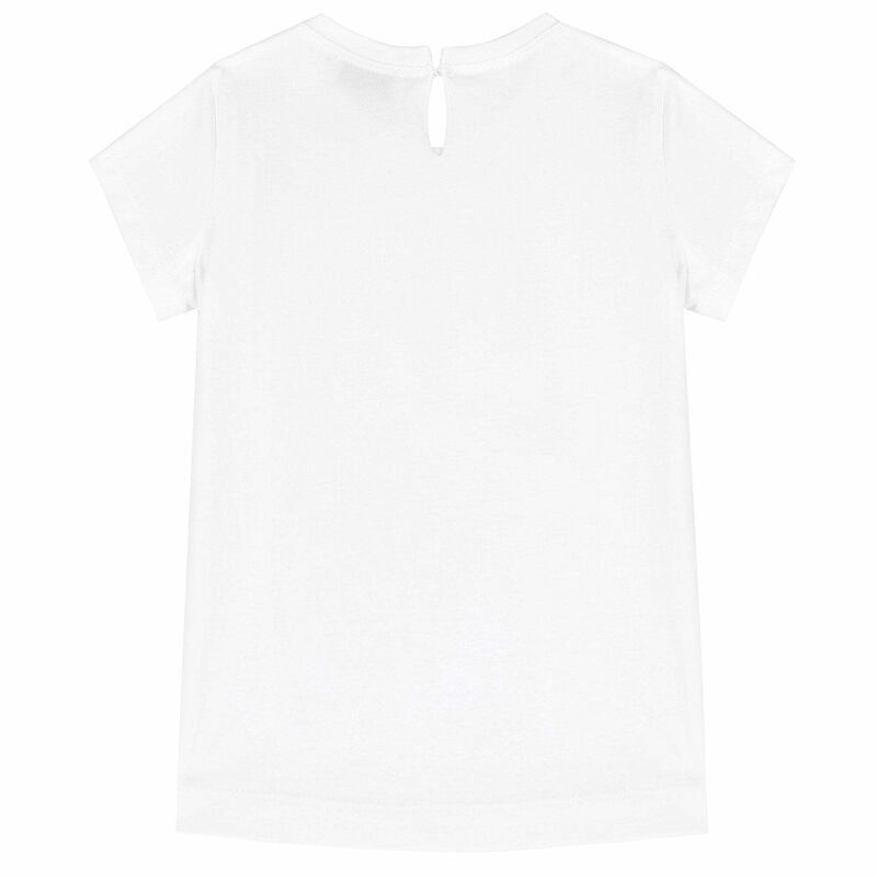 Monnalisa Younger Girls White Daisy Duck T Shirt Juniorcouture Usa