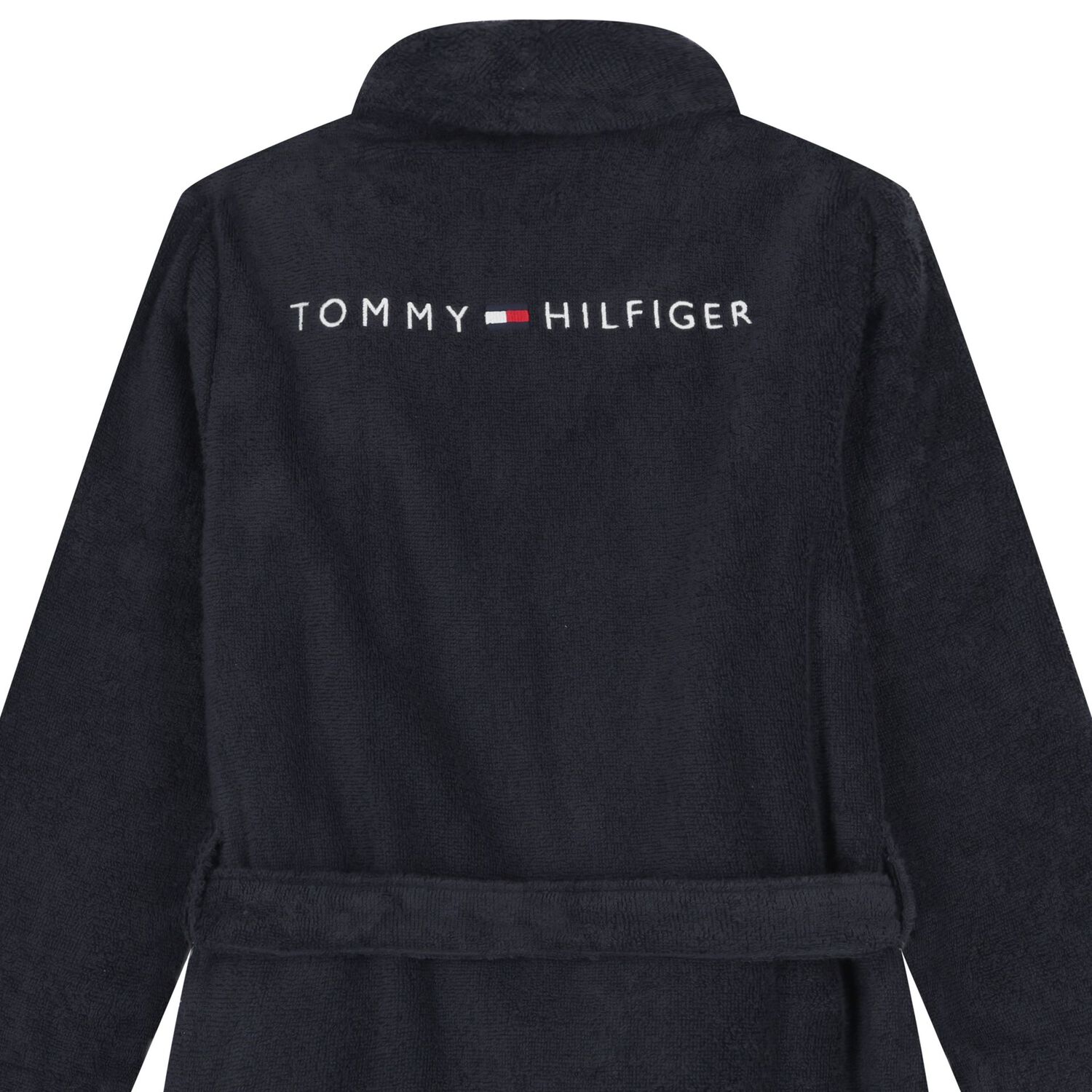 رداء حمام بالشعار باللون الكحلى , 1, hi-res