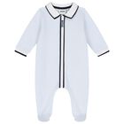 HUGO BOSS - Logo  Babygrow -  Blue main image 1