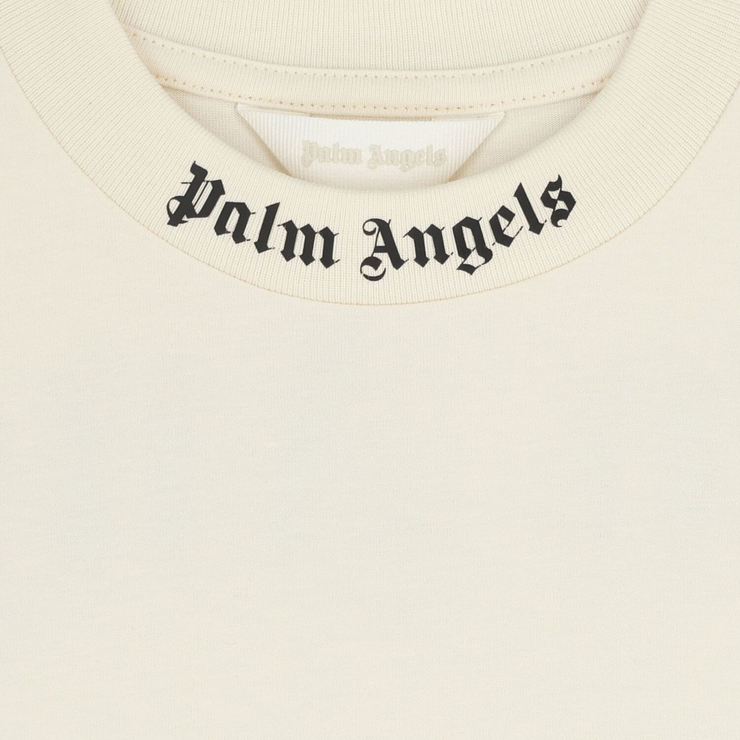 تيشيرت أولاد كبير الحجم بشعار باللون العاجي, 1, hi-res