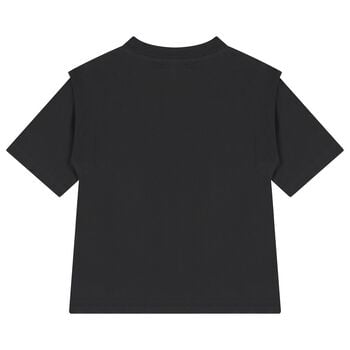 Girls Black Logo T-Shirt