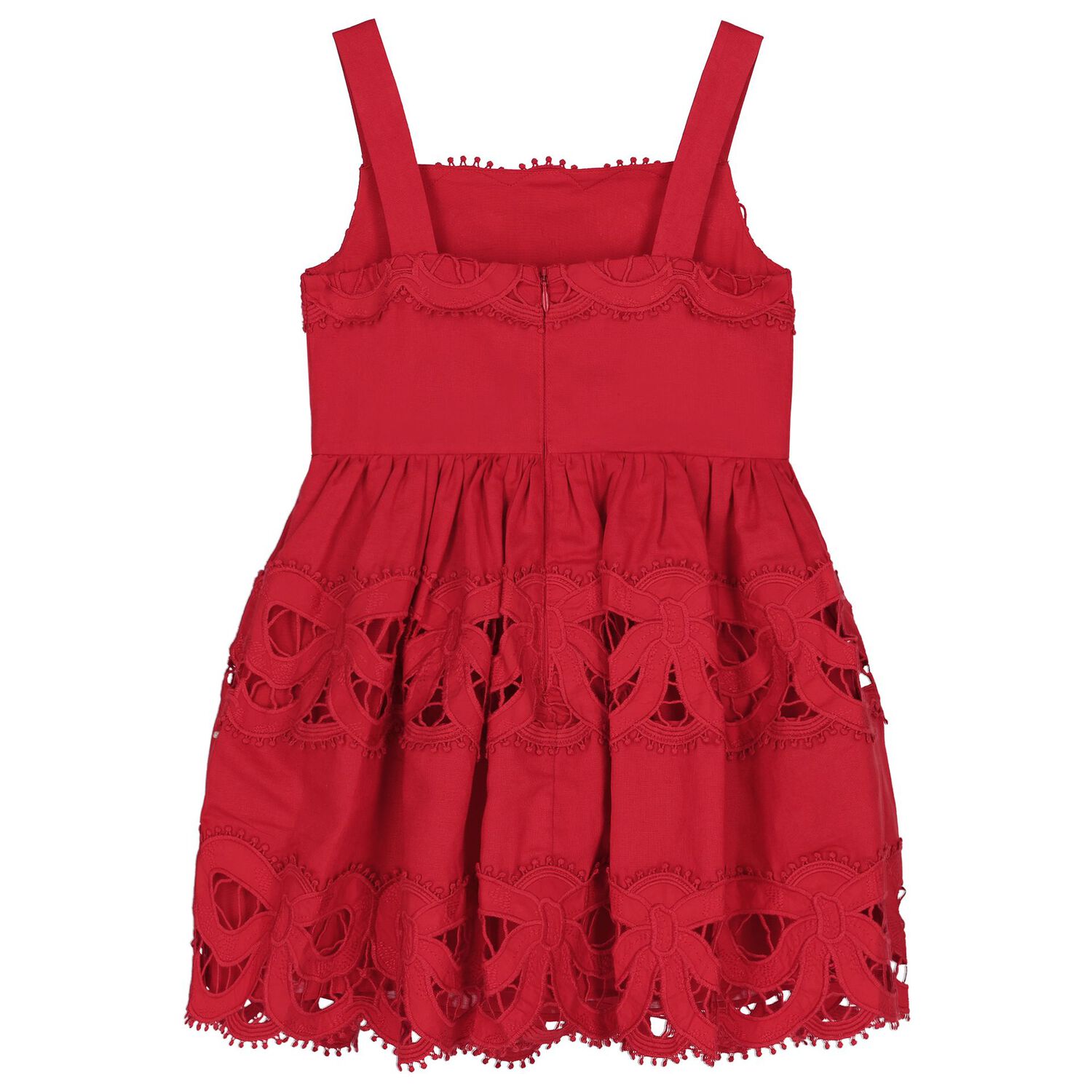 Girls Red Bow Dress, 1, hi-res image number null