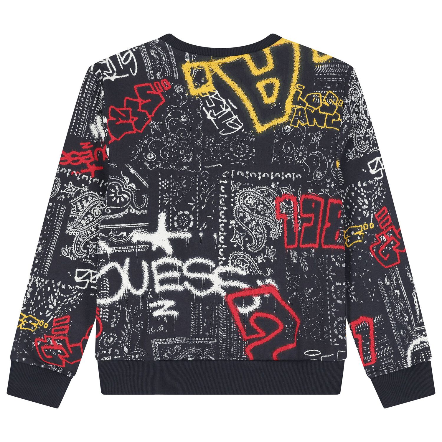 Boys Navy Blue Logo Sweatshirt, 2, hi-res