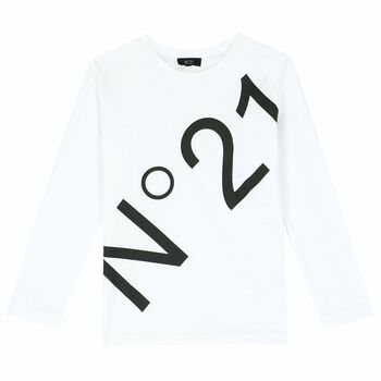 Boys White long sleeved Top