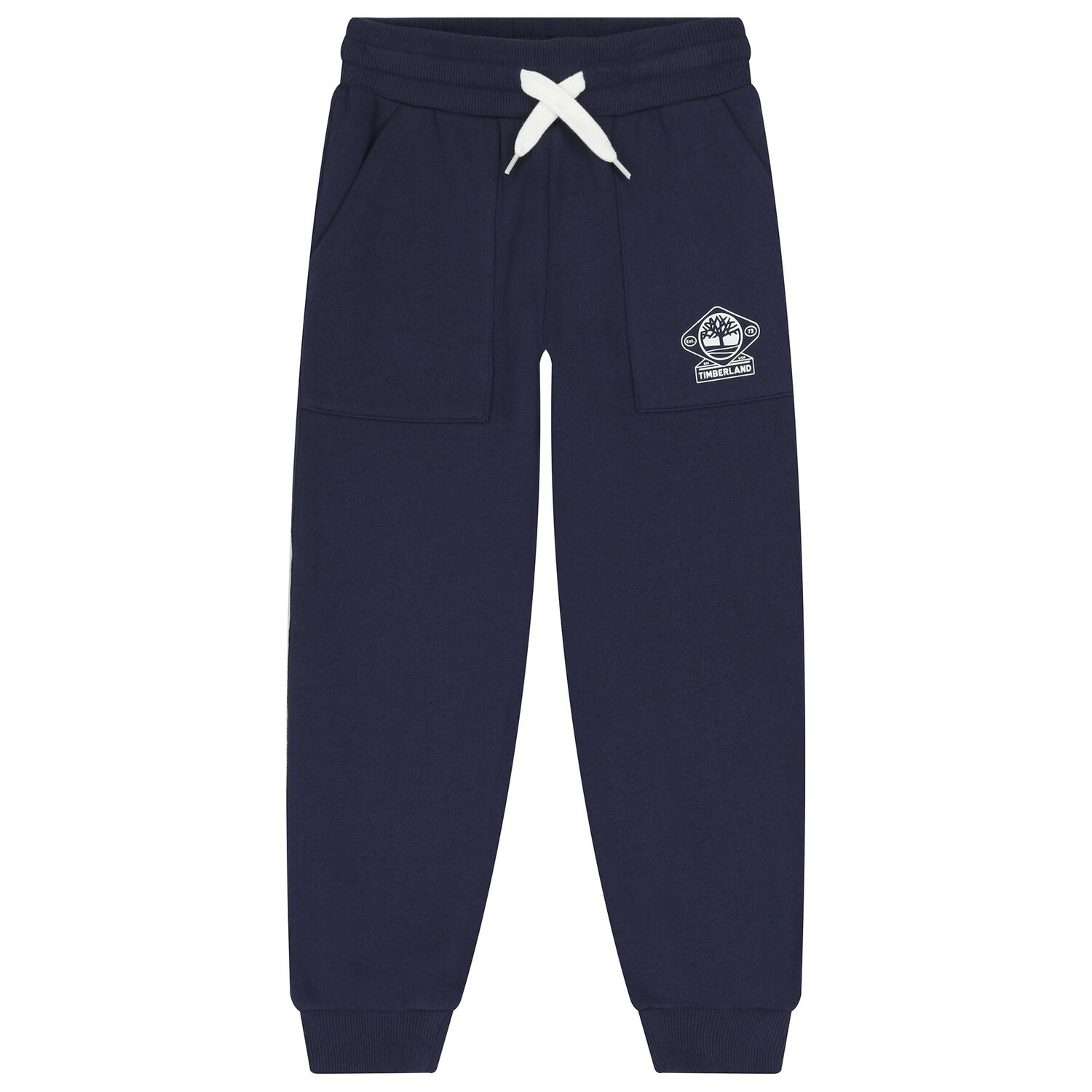 Boys Navy Blue Logo Joggers, 2, hi-res