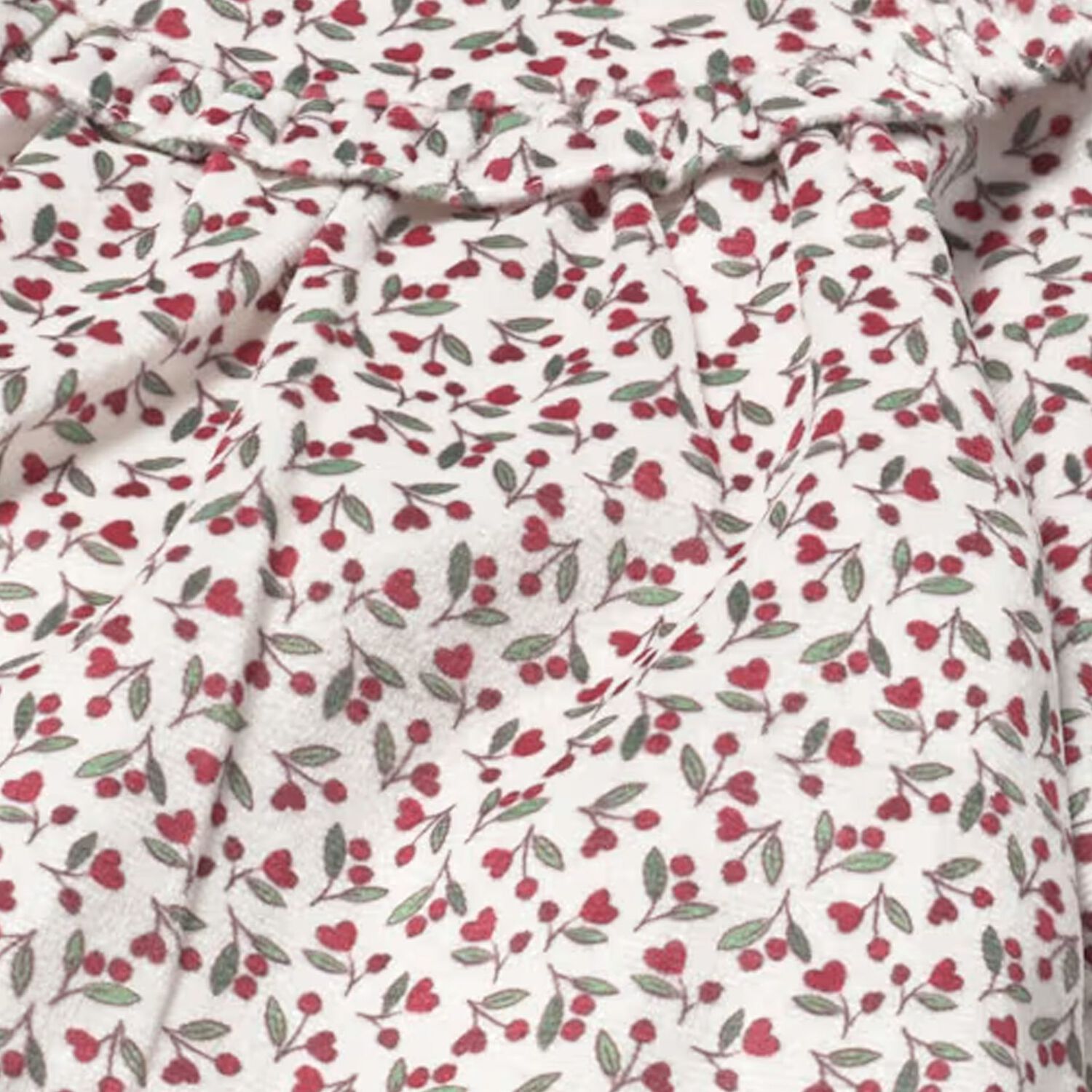 Baby Girls Ivory & Red Floral Dress, 1, hi-res