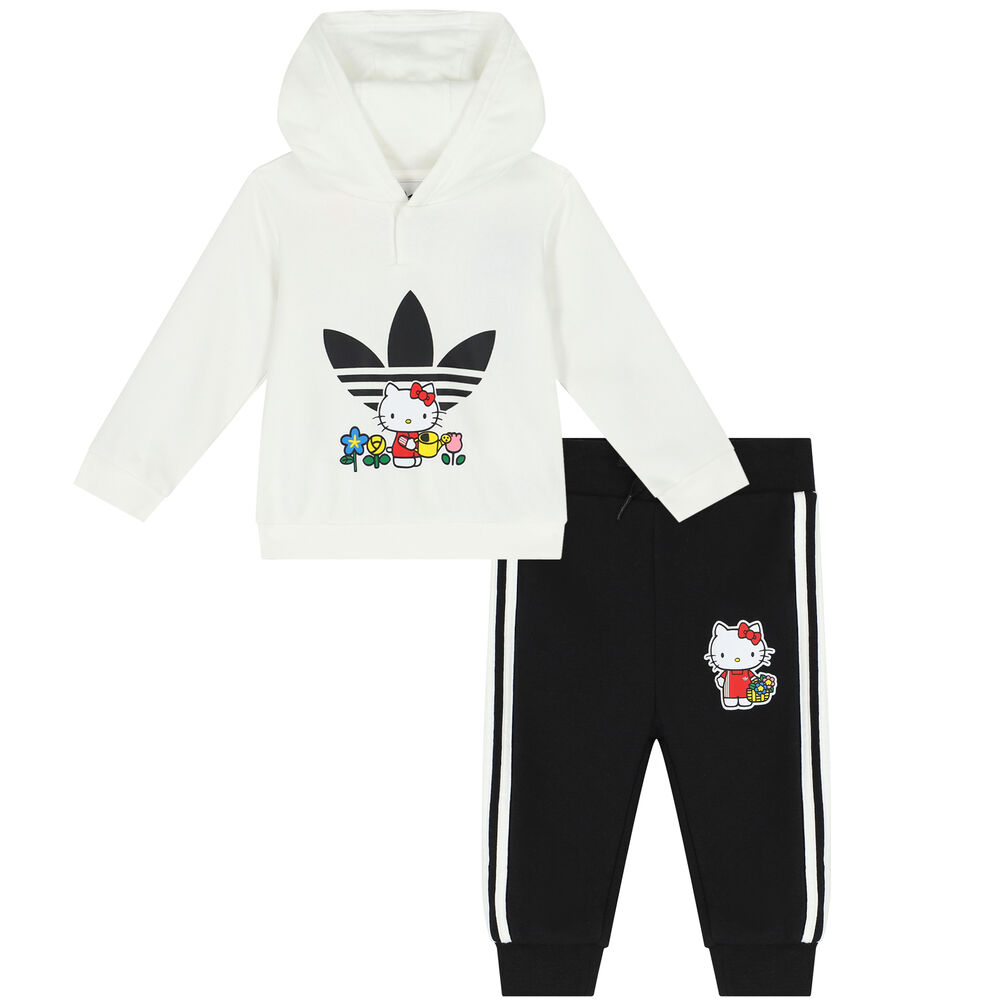 White Younger | Black adidas Kitty Hello Girls Originals USA Junior Tracksuit Couture &