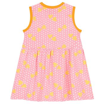 Girls Pink & Orange Star Dress