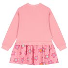 Girls Pink Floral Dress Set, 1, hi-res