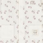 Ivory & Beige Teddy Bear Logo Babygrow, 1, hi-res
