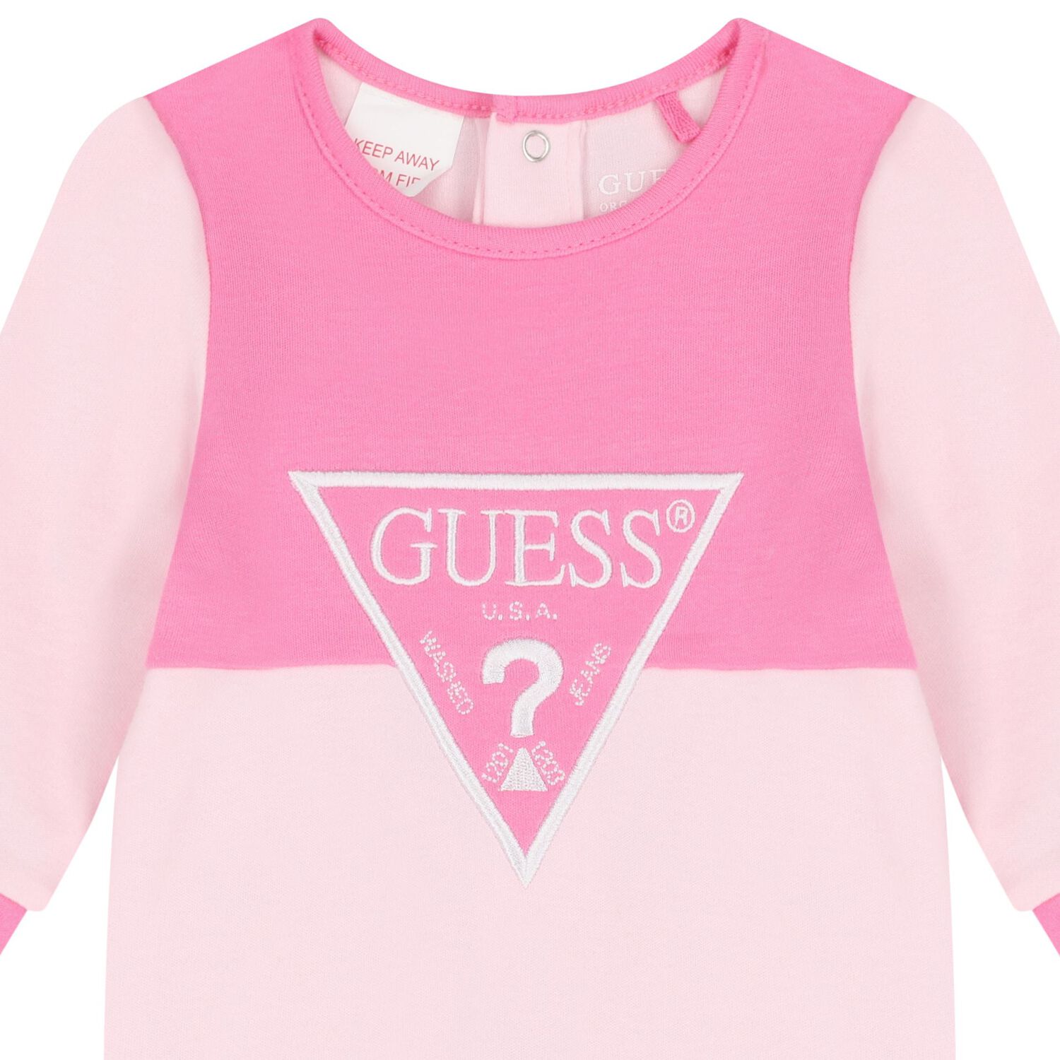 Baby Girls Pink Logo Babygrow, 3, hi-res image number null