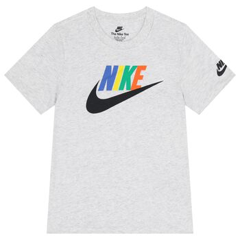 Boys Grey Logo T-Shirt