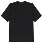 Girls Black Embellished Logo T-Shirt, 1, hi-res