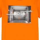 Boys Orange Logo T-Shirt, 1, hi-res