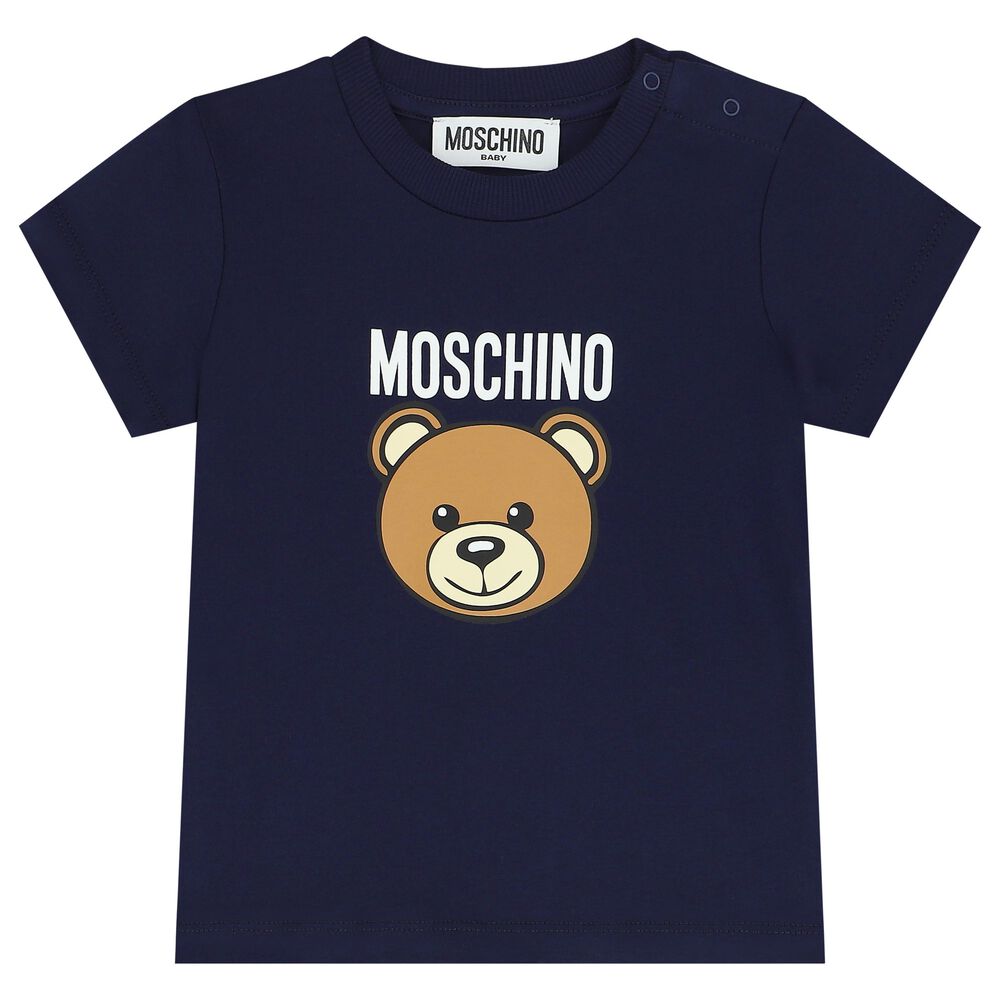 Moschino Blue Bear-Motif T-Shirt