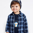Younger Boys Navy Animals Long Sleeve Top, 1, hi-res