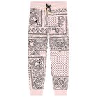 Girls Pink Bandana Disney Joggers, 1, hi-res