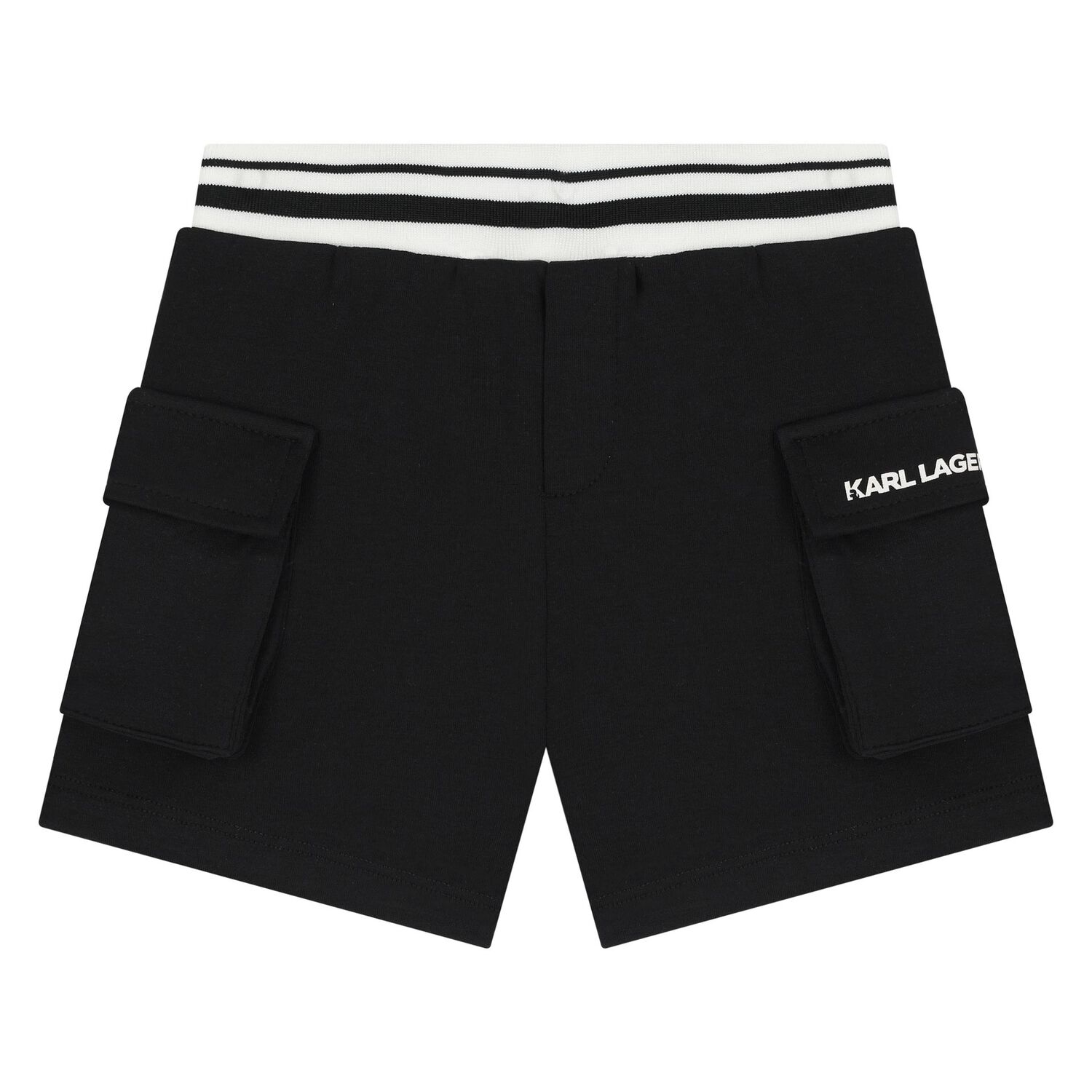 Boys White & Black Ikonik Shorts Set, 1, hi-res image number null
