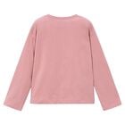 Girls Pink Fox Long Sleeve Top, 1, hi-res