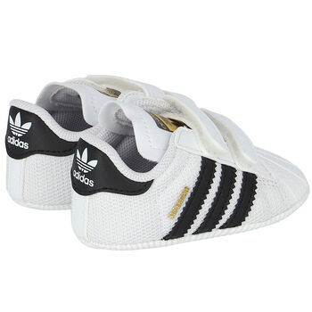 White Superstar Crib Pre Walker Shoes