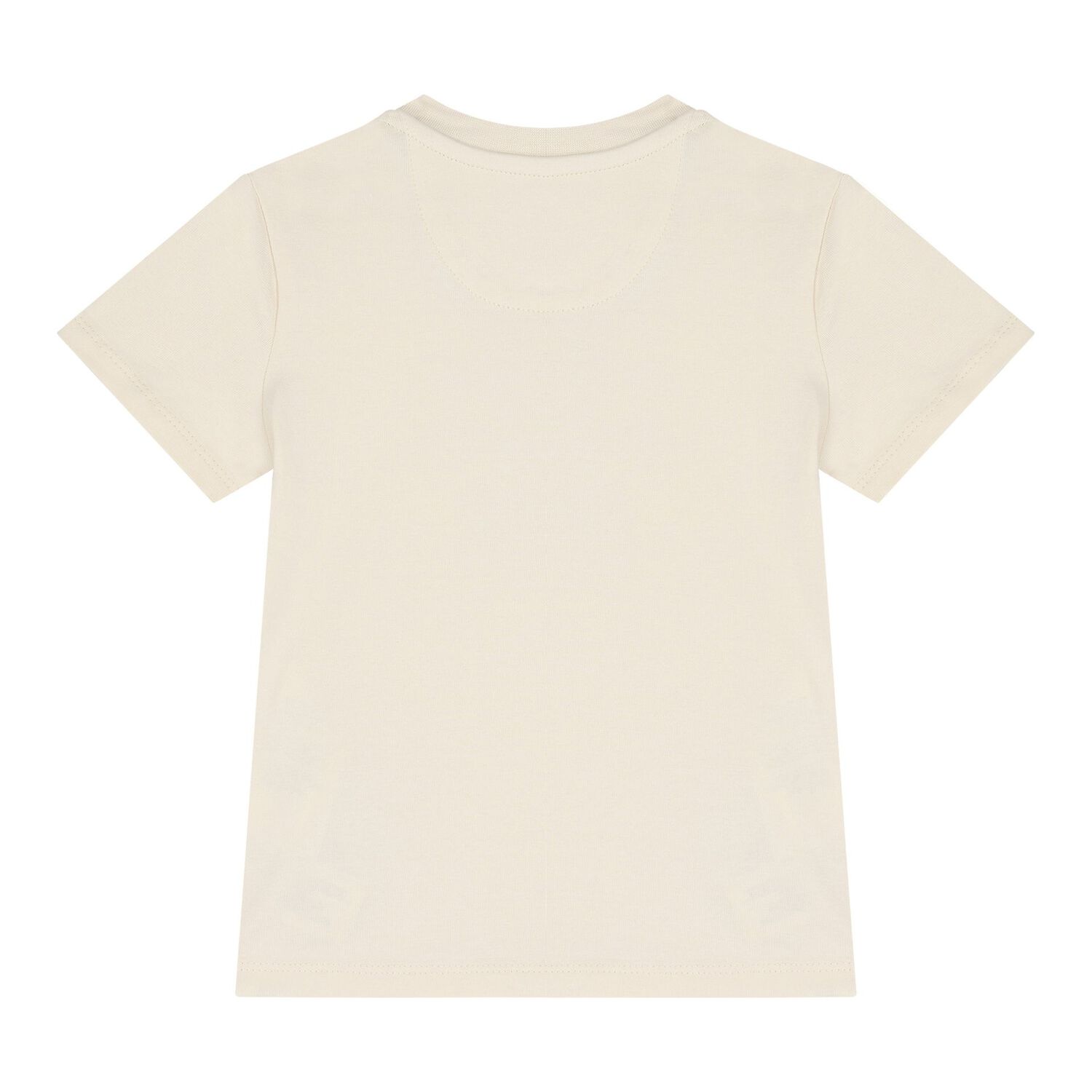 Baby Girls Beige Logo T-Shirt, 1, hi-res image number null