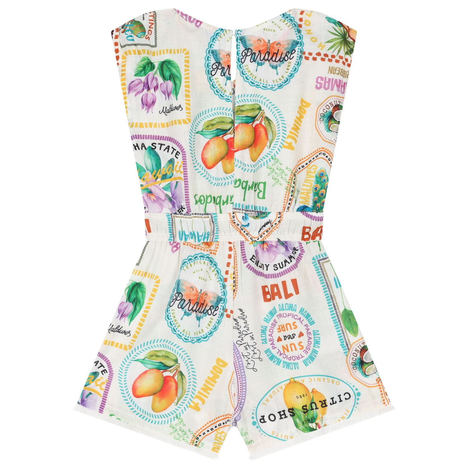 بلاي سوت مزينة بالشراشيب باللون العاجي , 2, hi-res image number null