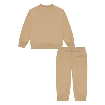 Younger Beige Logo Tracksuit