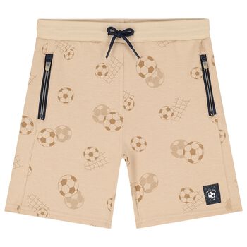 Boys Beige Football Shorts