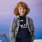 Boys Navy Blue Logo T-Shirt, 2, hi-res