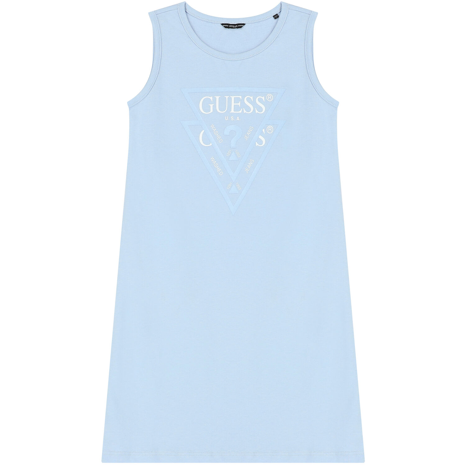 Girls Blue Logo Dress, 4, hi-res image number null