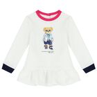 طقم بنات ليغنز بالشعار باللون الأبيض والوردي, 1, hi-res