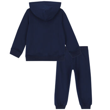 Navy Teddy Logo Tracksuit