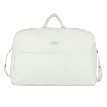 Ivory Quilted Baby Changing Bag