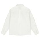 Boys White Linen Shirt, 1, hi-res