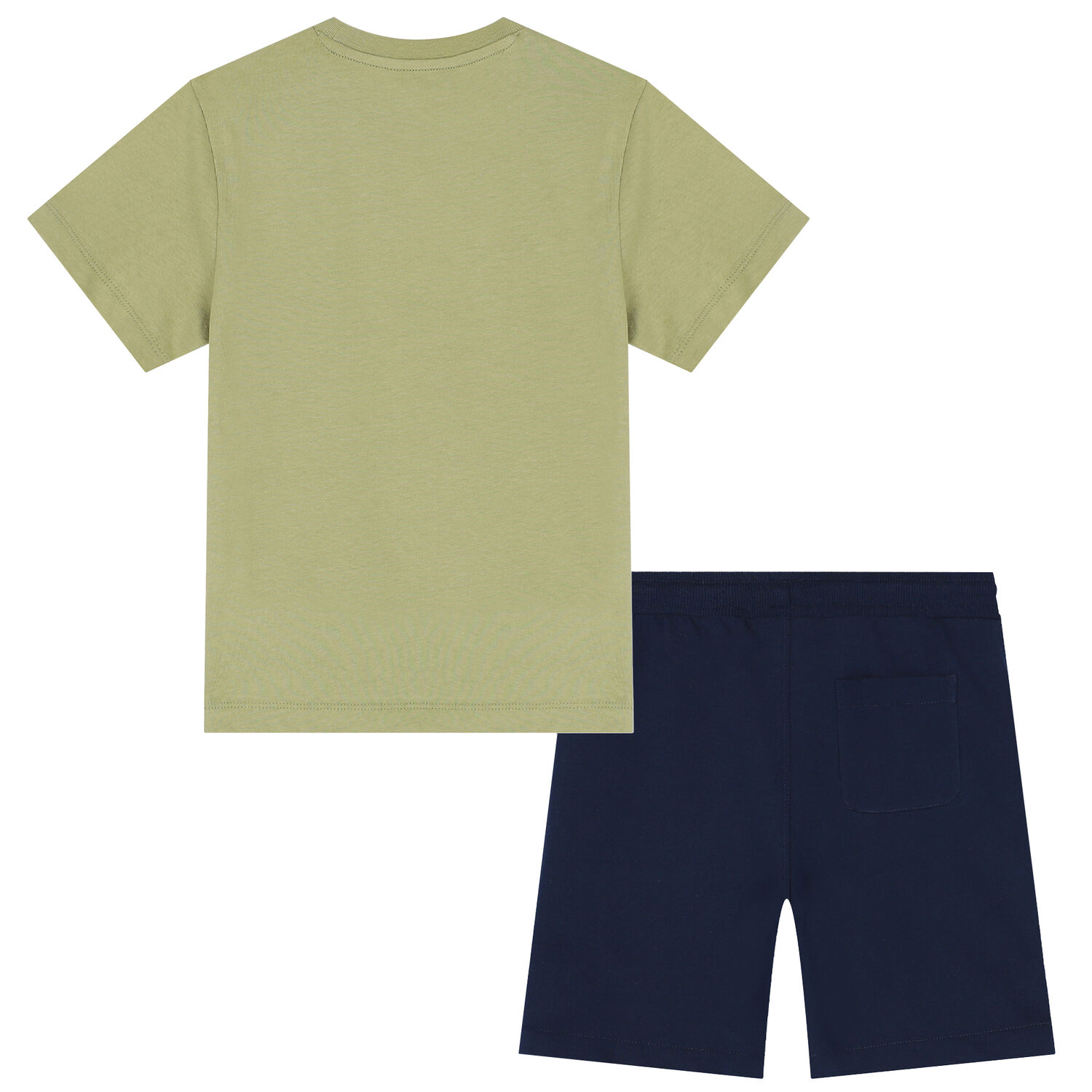 Boys Green & Navy Dinosaur Shorts Set, 1, hi-res image number null