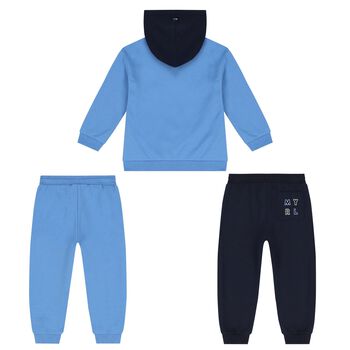 Younger Boys Blue 3 Piece Tracksuit Set